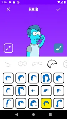 Cartoon Face Avatar Maker android App screenshot 2